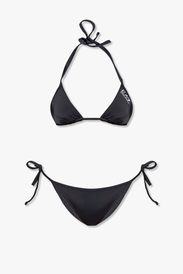 Black Bikini with logo print EA7 Emporio Armani - Пиджак в